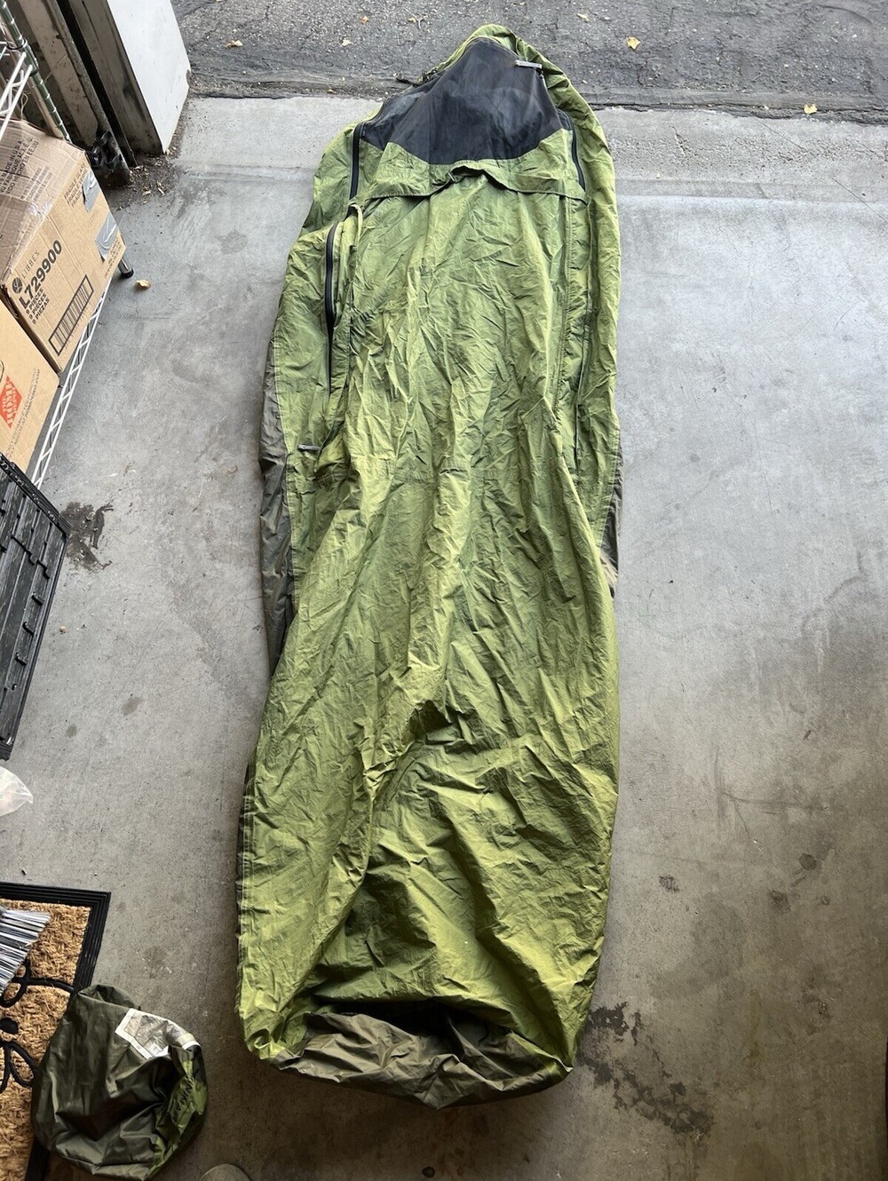 REI VINTAGE Minimalist Sleeping Bivy Long BAG Camping Emergency Waterproof